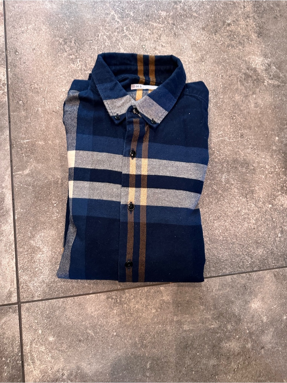 O.N.S Plaid Long Sleeve Button-Down Shirt – Size Small – $35